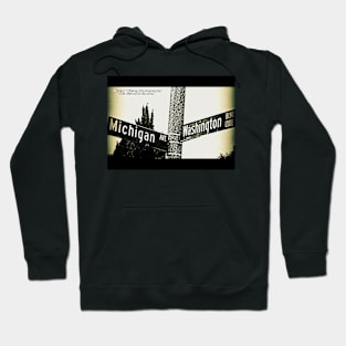 Michigan Avenue & Washington Boulevard, Pasadena, California by Mistah Wilson Hoodie